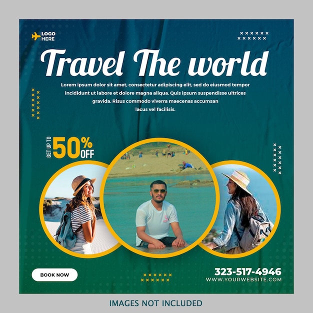 Free PSD travel agency 02