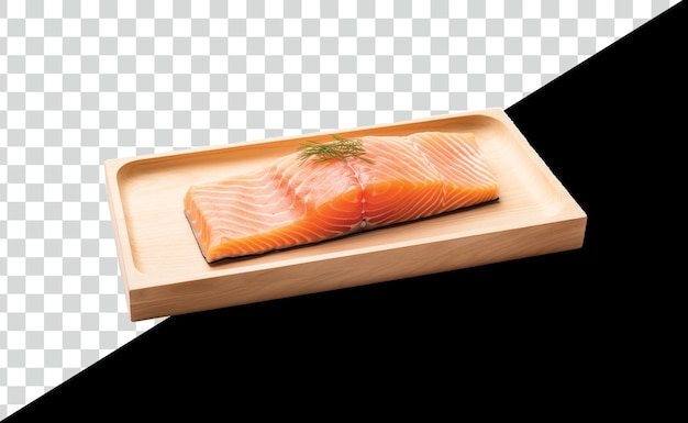 Free salmon fish salad with pn and psd background