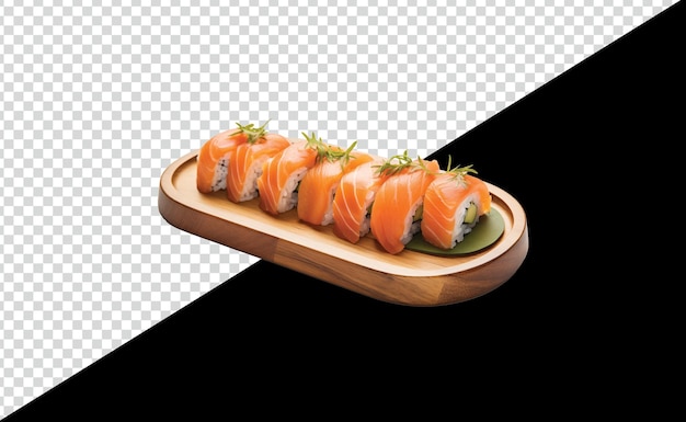 Free salmon fish sushi with png and psd background