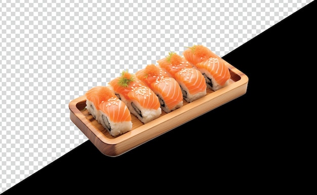 Free salmon fish sushi with png and psd background