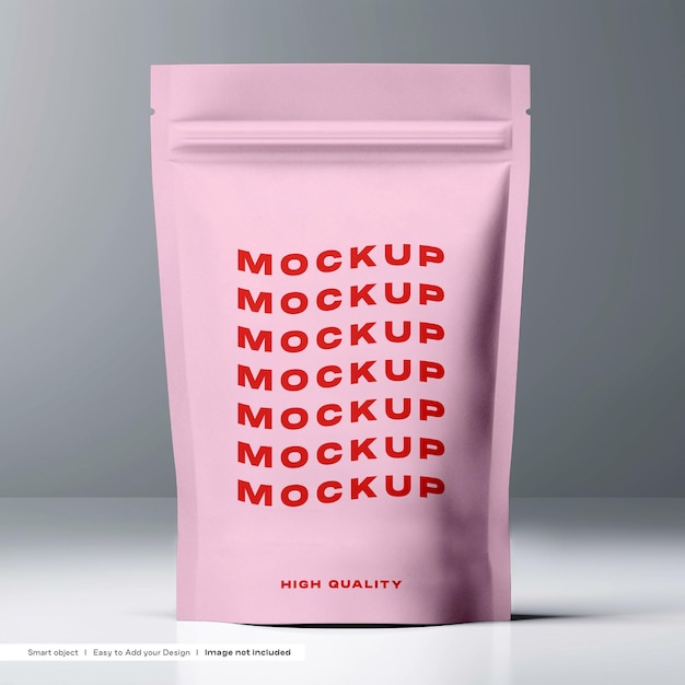 PSD free stand up pouch mockup