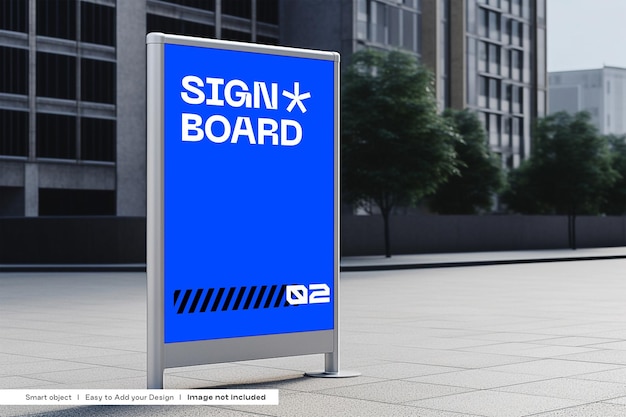 Free street poster mockup