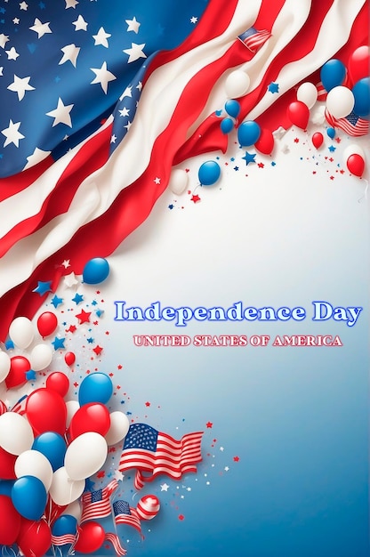 Free vector american independence celebration background