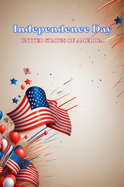 Free vector american independence celebration background