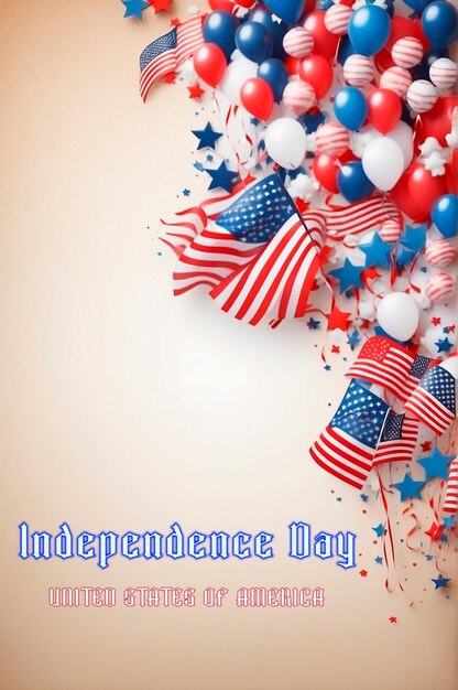 Free vector american independence celebration background