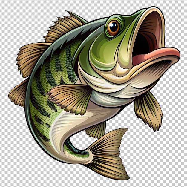 free vector big bass fish vector