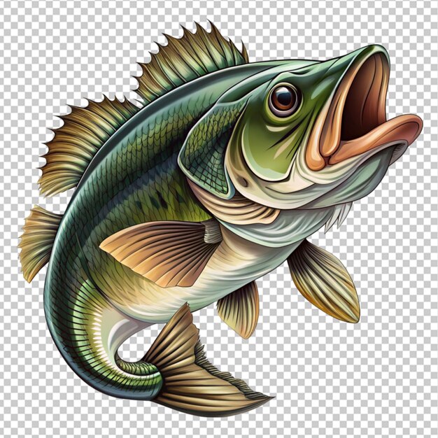 free vector big bass fish vector