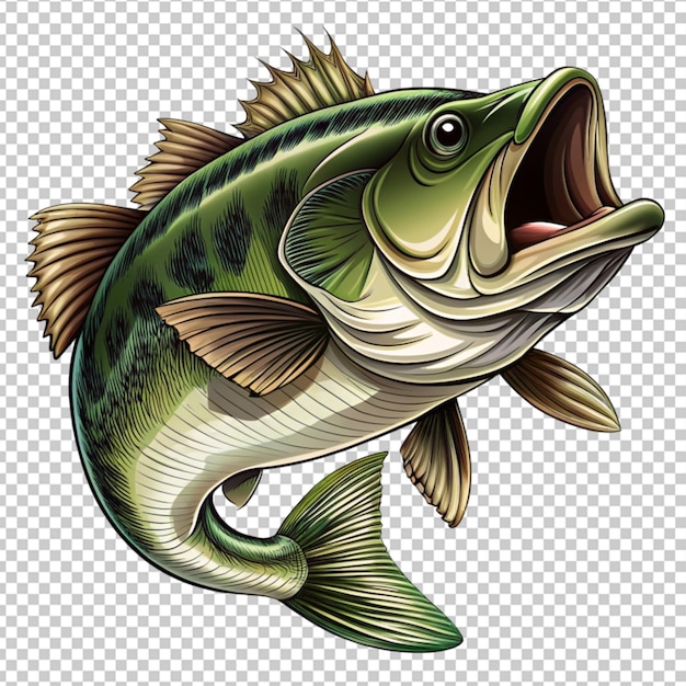 free vector big bass fish vector