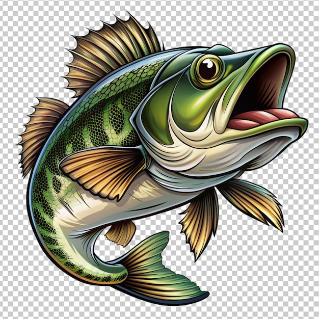 free vector big bass fish vector