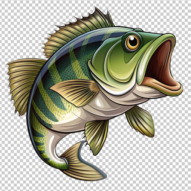 free vector big bass fish vector