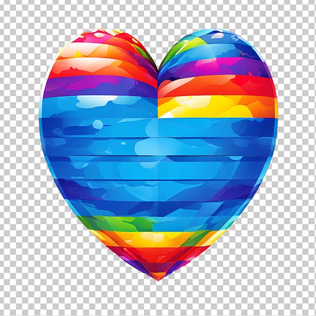 Free vector pride day flag with heart frame