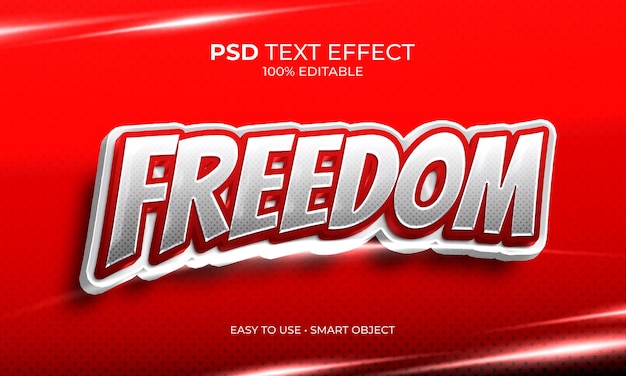 FREEDOM TEXT EFFECT