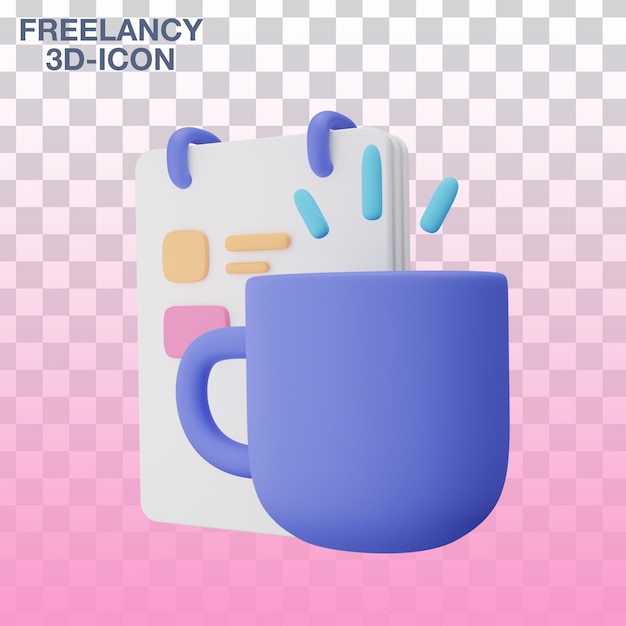 FreeLancy 3D-Icon Coffee