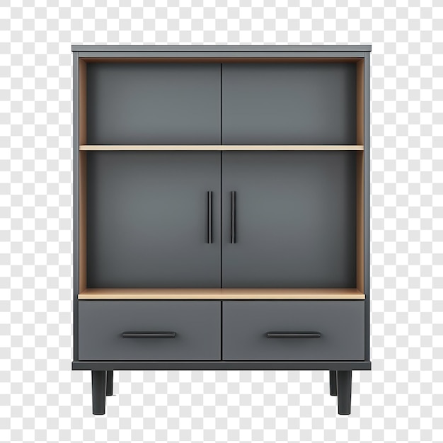 Freestanding Cabinet isolate on transparency background