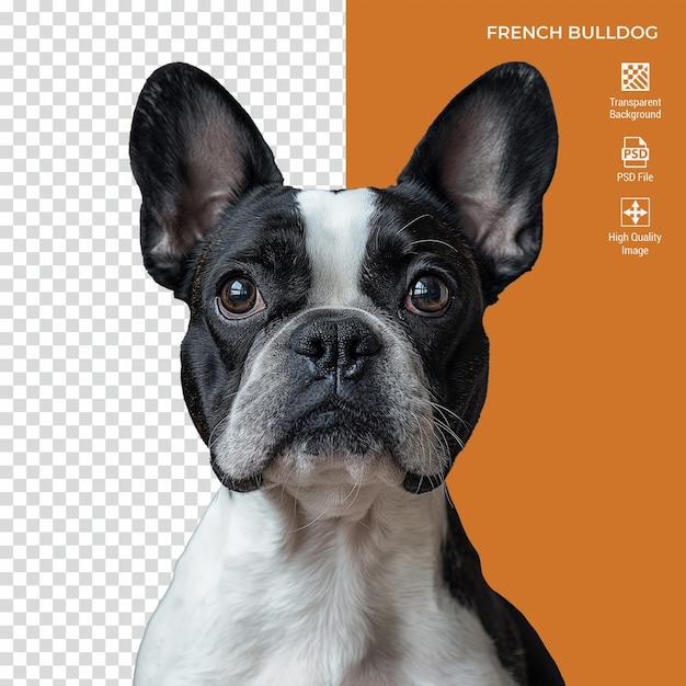 French bulldog isolated on transparent background psd