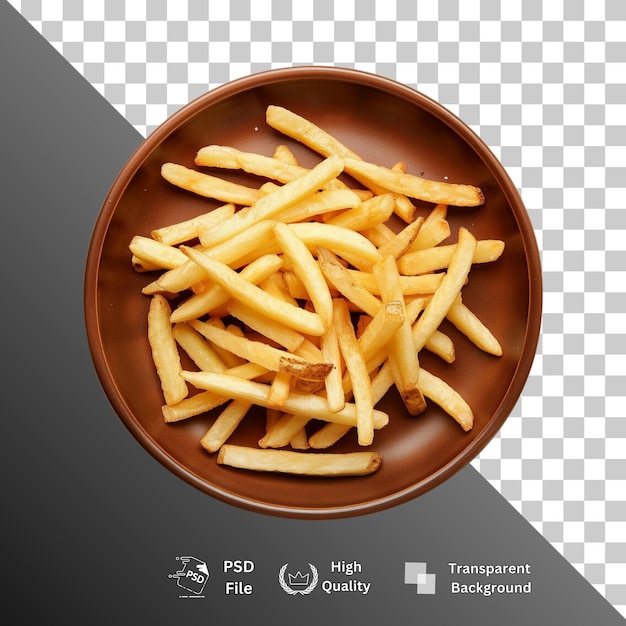 French Fries isolated on transparent background