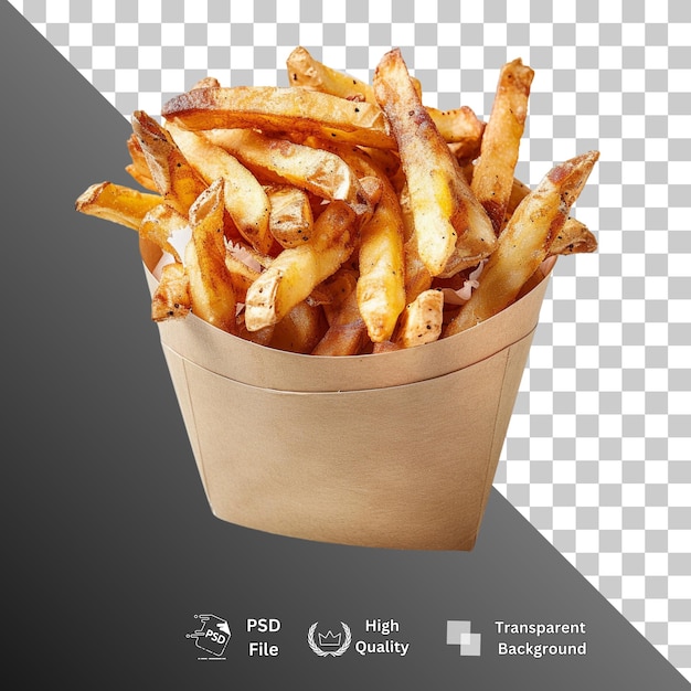 French Fries isolated on transparent background