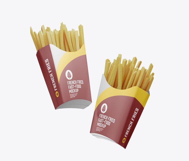 French Fries Packaging Mockup