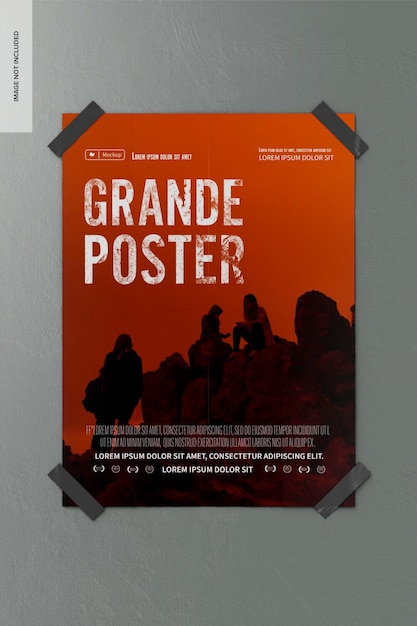 French Grande Poster Mockup