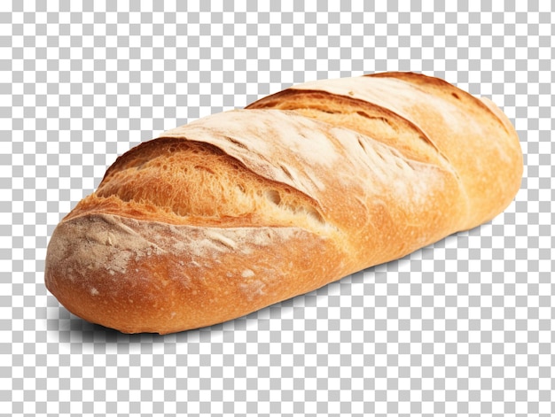 French loaf bread isolated on transparent background png