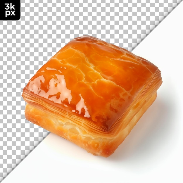 French Pastry Isolated on Transparent Background