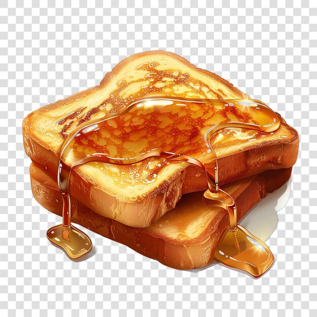 French toast transparent background realistic element