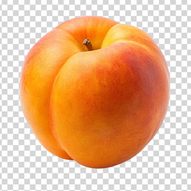 A fresh apricot isolated on Transparent background