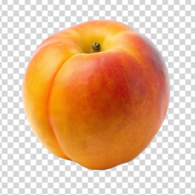 A fresh apricot isolated on Transparent background