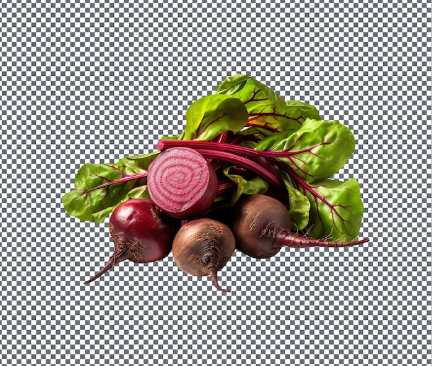 Fresh and beautiful Beets isolated on transparent background