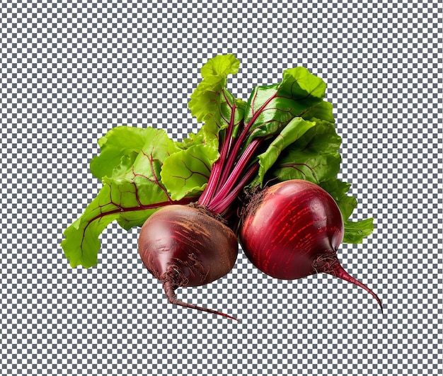 Fresh and beautiful Beets isolated on transparent background