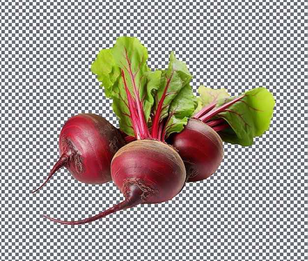 Fresh and beautiful Beets isolated on transparent background