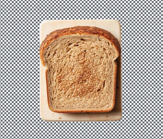 Fresh bread cut isolated on transparent background