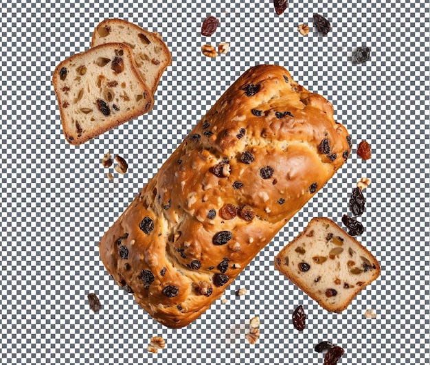 Fresh breads isolated on transparent background