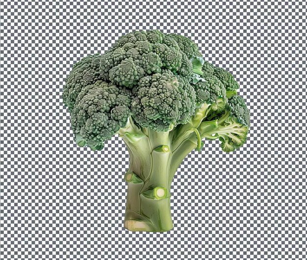 PSD fresh broccoli isolated on transparent background