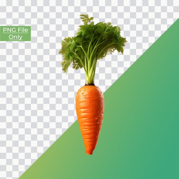 Fresh carrots soft smooth lighting only png premium psd