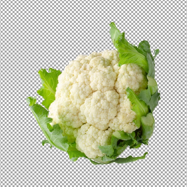 Fresh Cauliflower isolated over alpha background