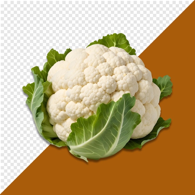 Fresh cauliflower isolated on transparent background cauliflower isolated PSD