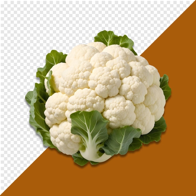 Fresh cauliflower isolated on transparent background cauliflower isolated PSD