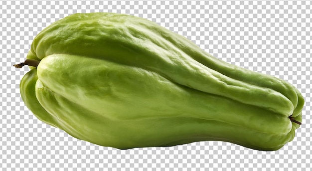 Fresh Chayote on a Transparent Background