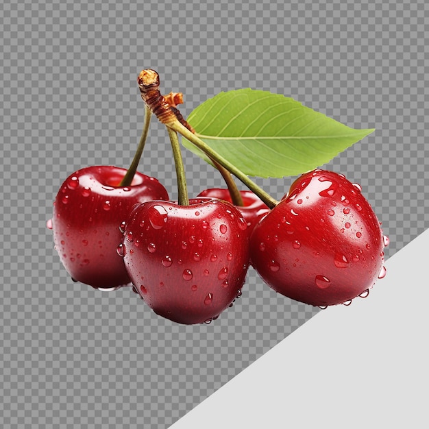 Fresh Cherry png isolated on transparent background