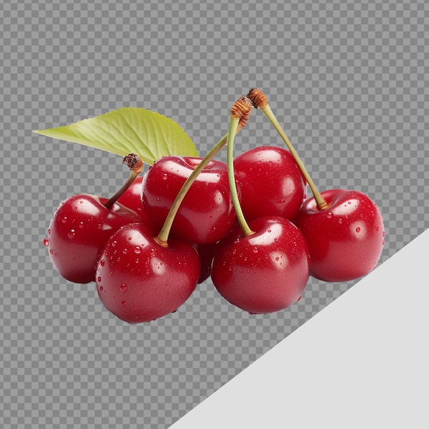 Fresh Cherry png isolated on transparent background