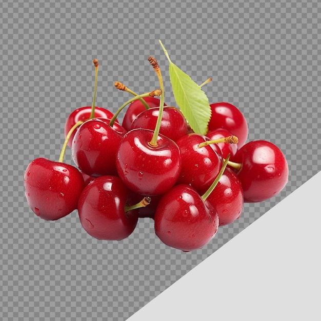 Fresh Cherry png isolated on transparent background