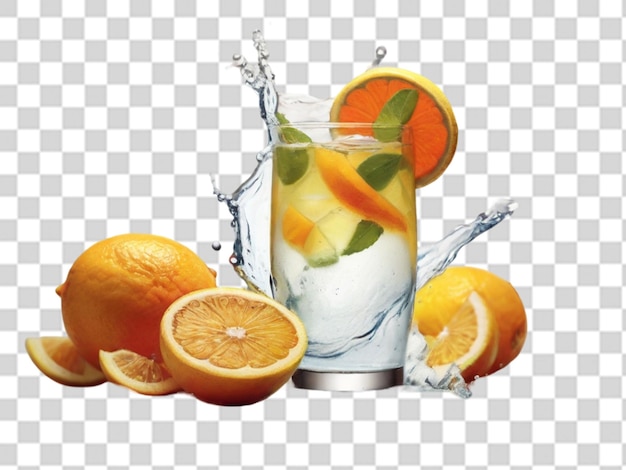 A fresh citrus splash quencher png