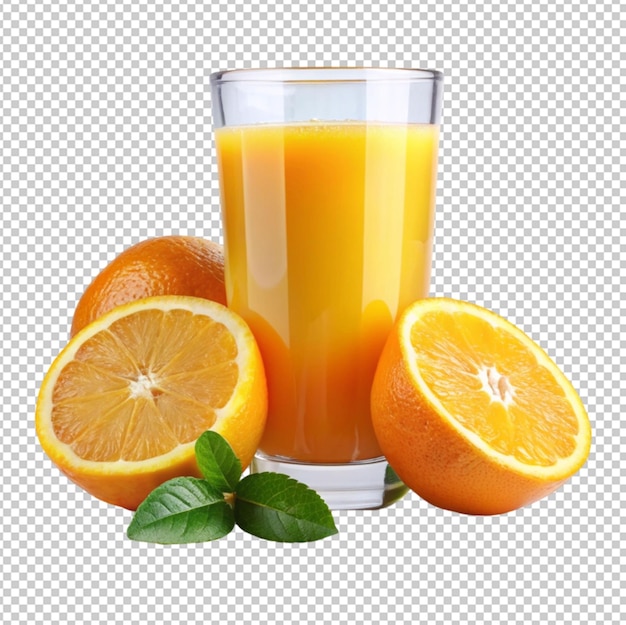 Fresh and cold orange juice