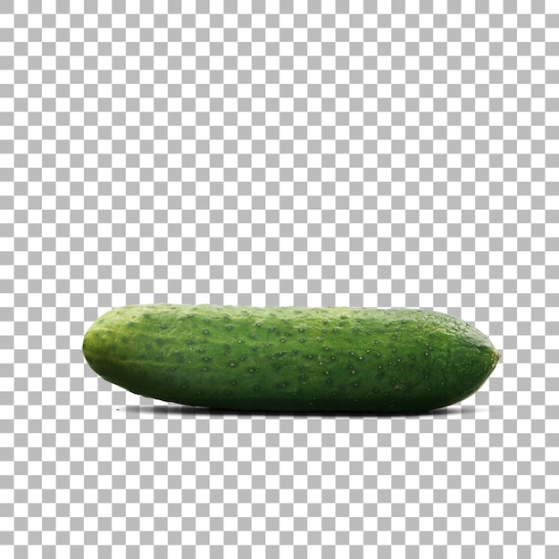 Fresh cucumber isolated on transparent background as package design element