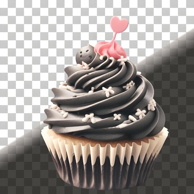 Fresh cupcake png isolated on transparent background