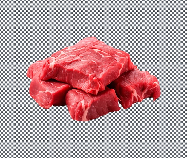 Fresh and delicious Meat isolated on transparent background