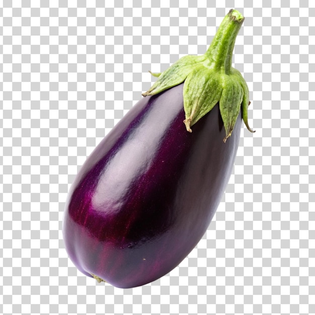 A fresh eggplant isolated on Transparent background