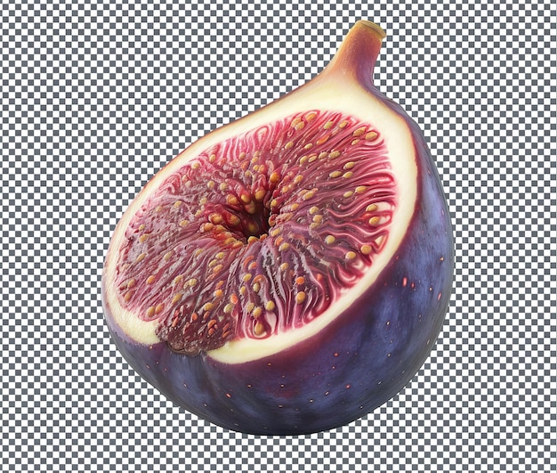 PSD fresh fig isolated on transparent background