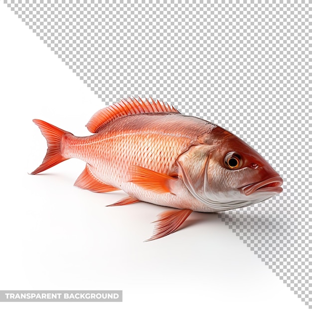 Fresh fish isolated without background